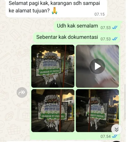 Pengiriman Papan Bunga Selamat Muncang