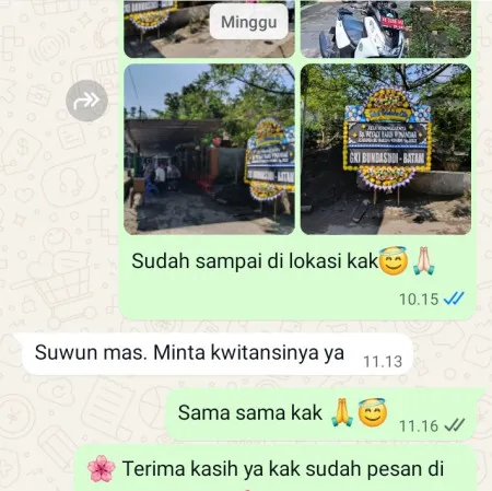 Pengiriman Papan Bunga Duka Muncang