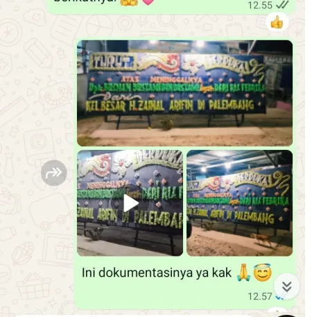 Pengiriman Papan Bunga Duka Muncang